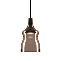 Lodes Nostalgia LED Pendant Bronze with Black Caopy