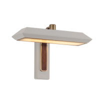 Bert Frank Rinato LED Single Wall Light Brushed Brass White