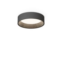 Vibia Duo Petra Round LED Ceiling Light Small Black Round