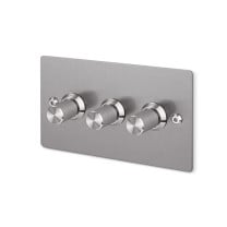 Buster + Punch 3G Dimmer Switch Steel Linear