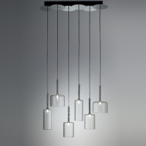 Axolight Spillray 6 Suspension Crystal