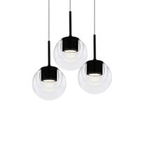 KDLN Dew 3 LED Suspension Light Black
