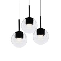 KDLN Dew 3 LED Suspension Light Black