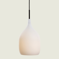 Decode Vessel Small Pendant White