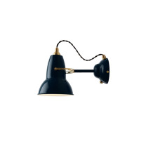 Anglepoise Original 1227 Brass Wall Light Ink Blue