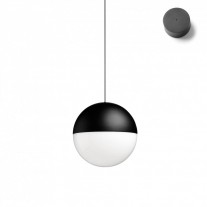 Flos String Light Sphere LED Pendant Black Ceiling/Wall Rose