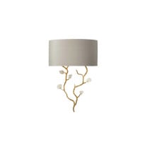 Porta Romana Trailing Blossom Wall Light White Gold