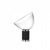 Flos Taccia LED Table Lamp Small Black Glass Diffuser