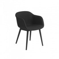 Muuto Fiber Armchair - Fabric Shell - Black