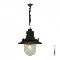 Original BTC Ships Decklight Painted Black Clear Glass