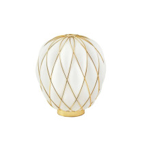 Fontana Arte Pinecone Table Lamp Medium White Gold