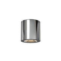 Astro Kos II Round Exterior Ceiling Light Polished Chrome