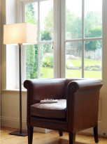 Astro Park Lane Floor Lamp Bronze with white shade