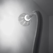 Artemide Pipe Wall/ Ceiling Light Closeup