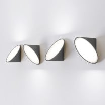 Axolight Orchid AP LED Ceiling/ Wall Anthracite Grey