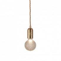 Lee Broom Crystal Bulb Pendant - Brass / Frosted Crystal