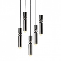 Lee Broom Fulcrum 5 Chandelier - Chrome