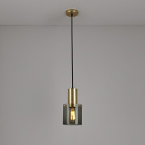 Original BTC Walter Pendant Brass & Anthracite Size 1