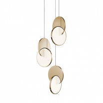 Lee Broom Eclipse LED Chandelier Polished Gold