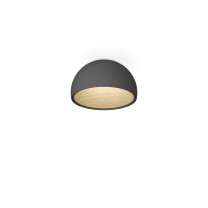 Vibia Duo Ceiling Dome LED Light Small Graphite Oak