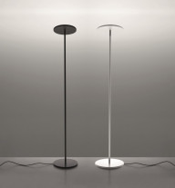 Artemide Athena LED Floor Lamp Black and White