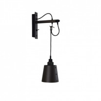 Buster + Punch Hooked Wall Light - Small, Graphite & Smoked Bronze