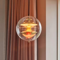 Verpan VP Globe Brass Pendant in Situ