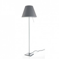 Costanza Fixed Floor Lamp in Grey