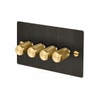 Buster and Punch 4G Dimmer Switch Smoked Bronze/Brass