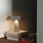 &Tradition Caret Portable Table Lamp Grey on Desk