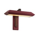 Bert Frank Rinato LED Single Wall Light Dark Bronze Red
