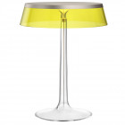 Flos Bon Jour LED Table Lamp Matt Chrome/Yellow Crown