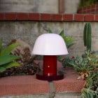 &Tradition Setago Table Lamp Maroon & Grape - Outdoors