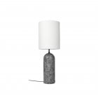 Gubi Gravity XL Floor Lamp High White Shade/Grey Marble