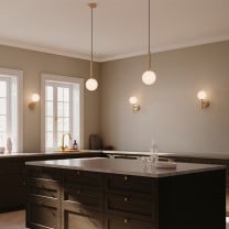 Nuura Miira 1 Pendant Brass/Opal White