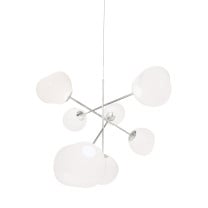 Tom Dixon Melt LED Chandelier Opal Silver