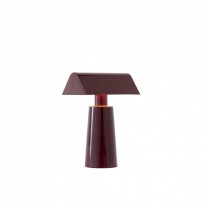 &Tradition Caret Portable Table Lamp Dark Burgundy