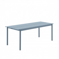 Muuto Linear Steel Table Large Pale Blue