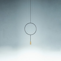 Estiluz Revolta LED Pendant Small 3635 Satin Gold