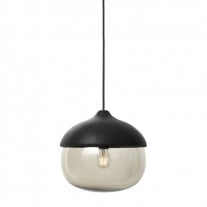 Mater Terho Pendant Light Black Satin Transparent Large