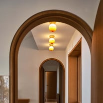 Amber Marset Dipping Light LED Ceiling/Wall in Hallway