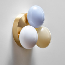 SkLO Dot 3x Wall/ Ceiling Light on Wall