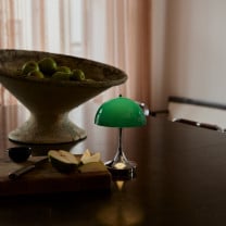 Louis Poulsen Panthella Originals 160 V3 LED Portable Lamp Lifestyle Dining Table