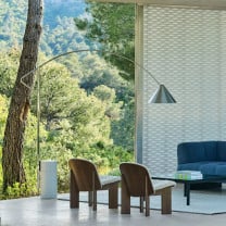 HAY Compass Floor Lamp in Dining Room