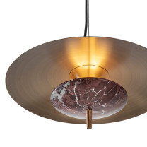 J. Adams & Co Luna LED Pendant Red Details