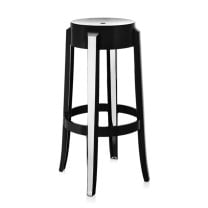Kartell Charles Ghost Stool - Large, Black