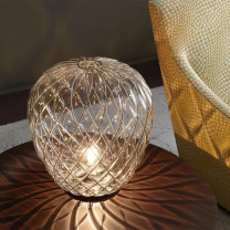 Fontana Arte Pinecone Table Lamp Lifestyle Light Effect