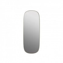 Muuto Framed Mirror Large Taupe/Clear Glass