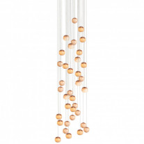 Bocci 84 Series Chandelier Light 36 Lights Round Ceiling Canopy