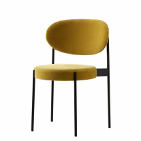 Verpan Series 430 Chair Yellow Black Frame